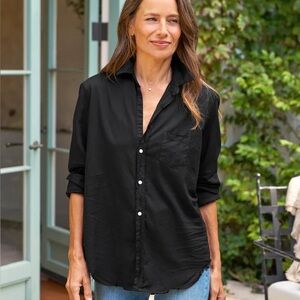 Frank and Eileen Relaxed fit Eileen Black Button-Up Shirt